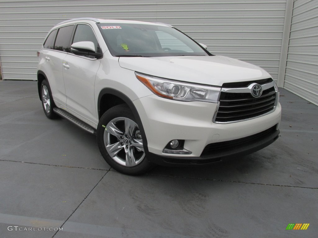 Blizzard Pearl 2016 Toyota Highlander Limited Platinum Exterior Photo #110516774