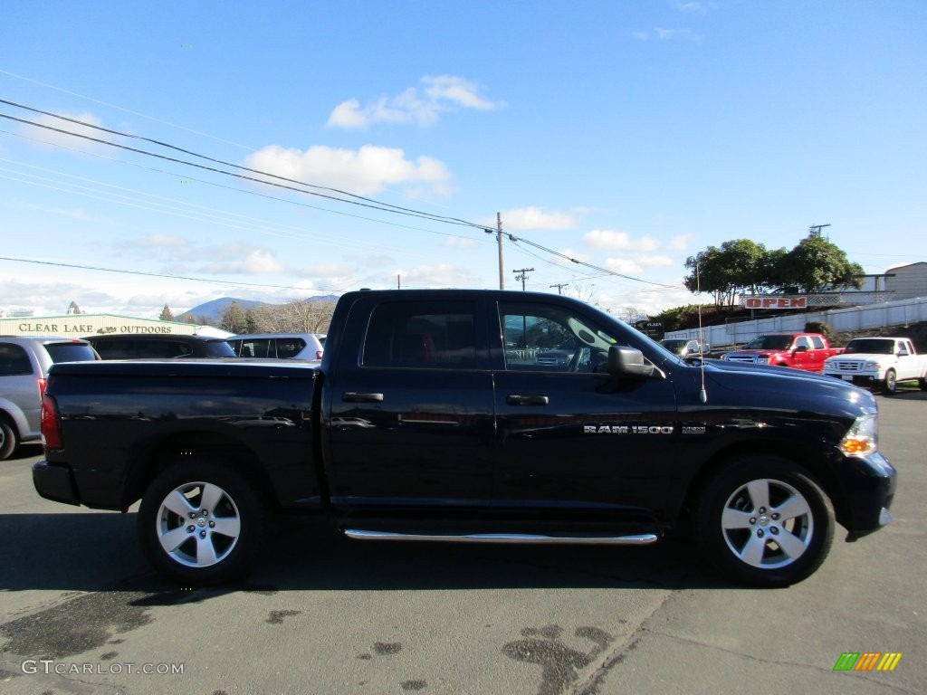 2012 Ram 1500 ST Crew Cab 4x4 - True Blue Pearl / Dark Slate Gray/Medium Graystone photo #7