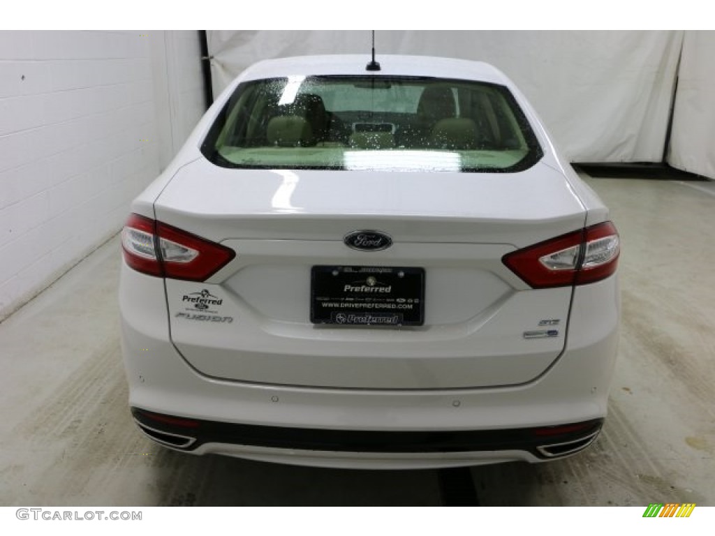 2016 Fusion SE AWD - White Platinum Tri-Coat Metallic / Dune photo #5