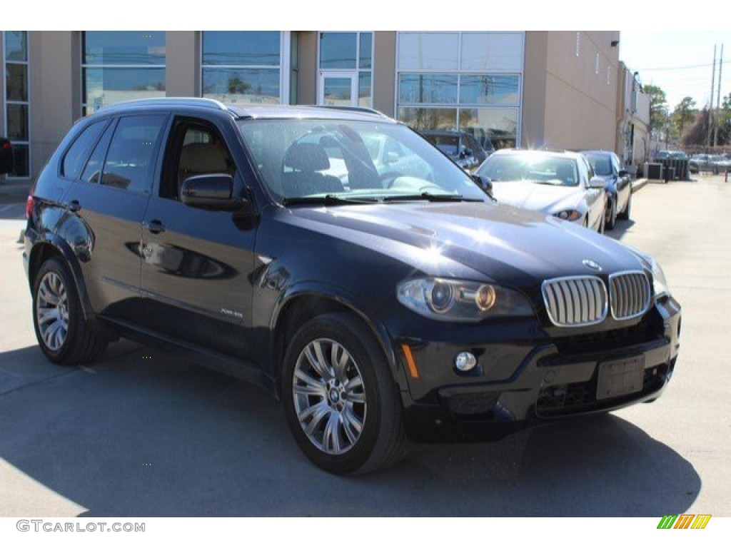 2010 X5 xDrive48i - Monaco Blue Metallic / Sand Beige photo #2