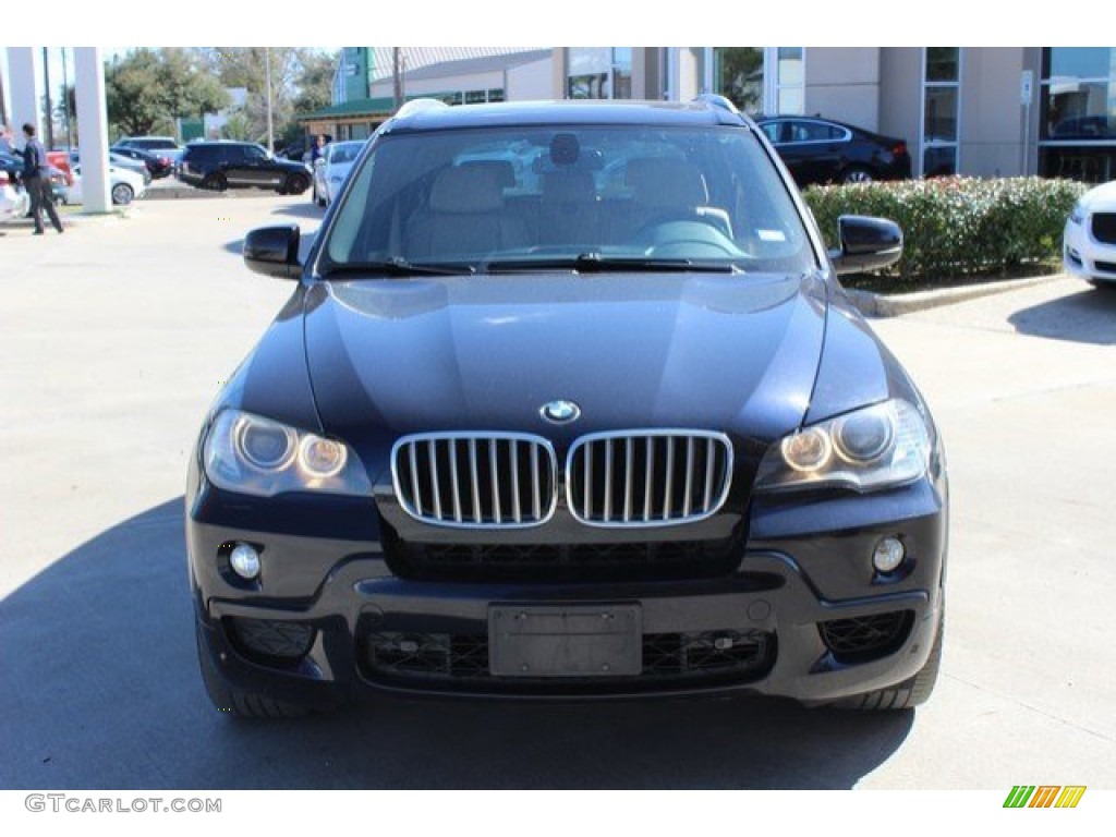 2010 X5 xDrive48i - Monaco Blue Metallic / Sand Beige photo #6
