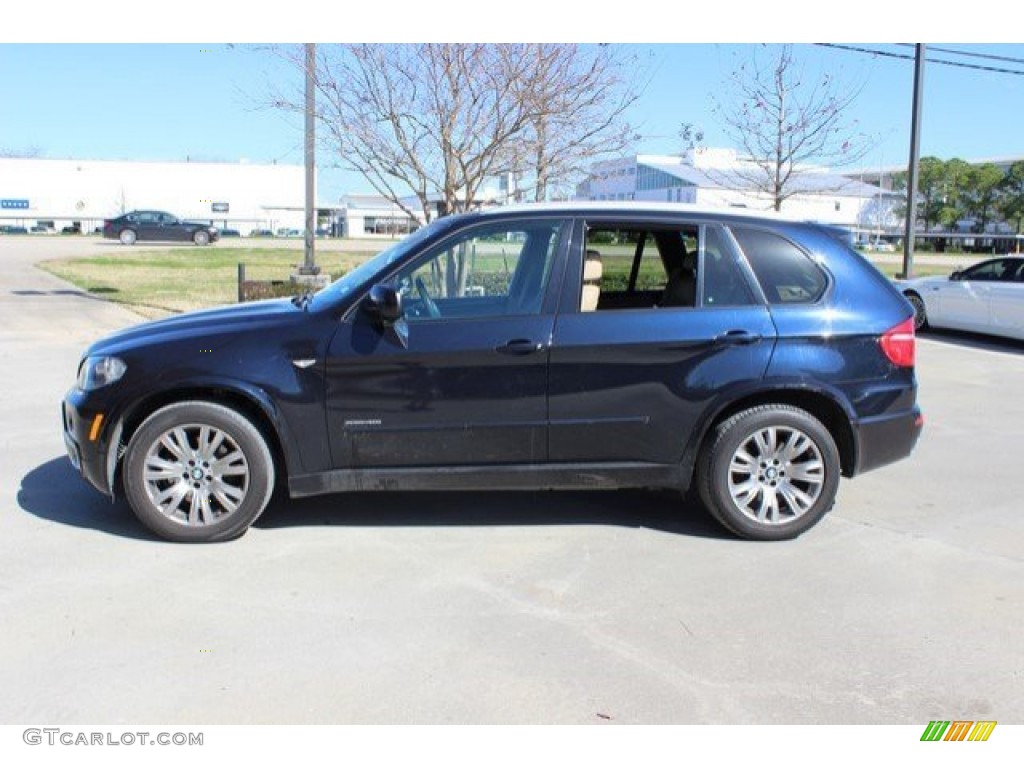 2010 X5 xDrive48i - Monaco Blue Metallic / Sand Beige photo #8