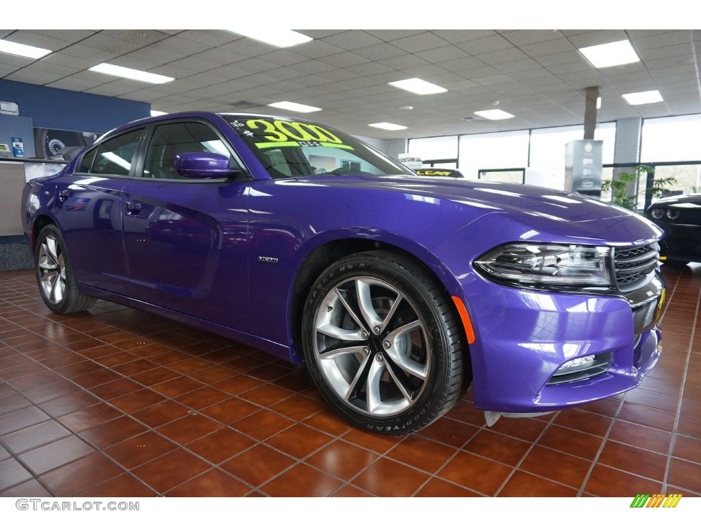 2016 Charger R/T - Plum Crazy Pearl / Black photo #1