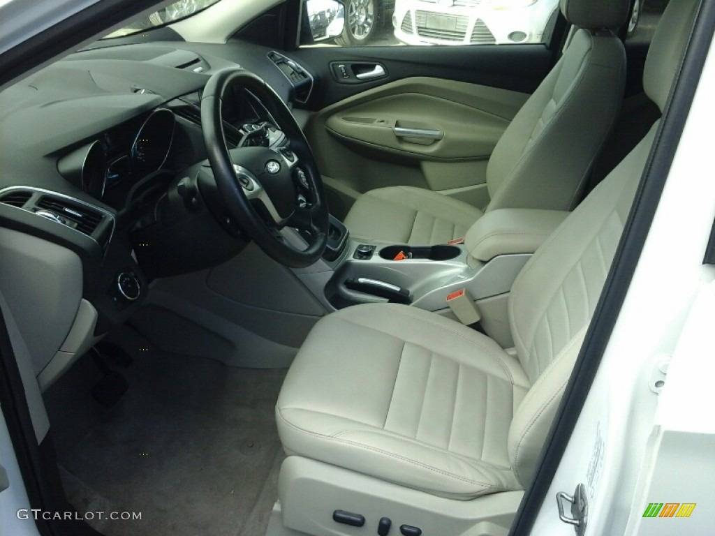 2013 Escape SEL 1.6L EcoBoost 4WD - White Platinum Metallic Tri-Coat / Medium Light Stone photo #7