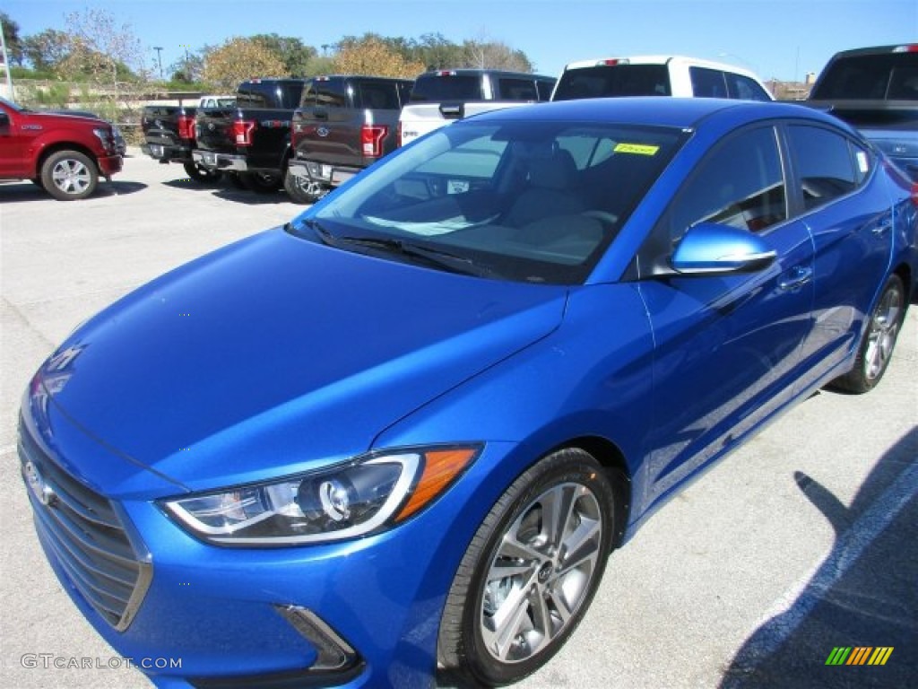 Electric Blue 2017 Hyundai Elantra Limited Exterior Photo #110526701