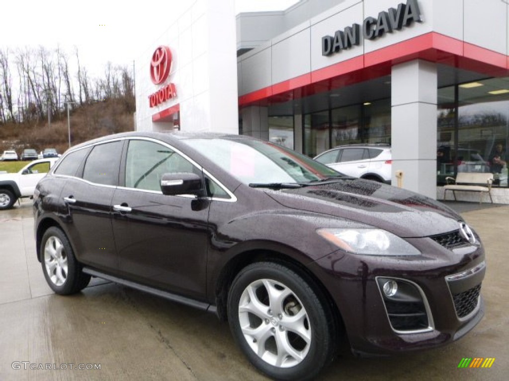 2010 CX-7 s Grand Touring AWD - Black Cherry Mica / Sand photo #1