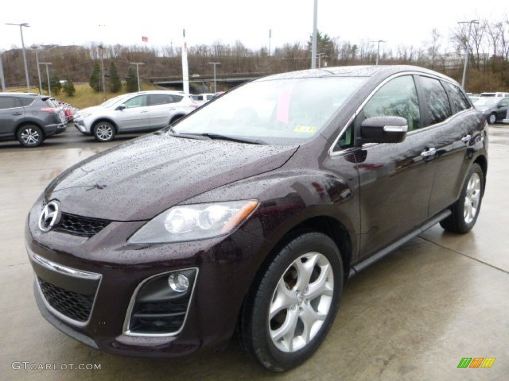 2010 CX-7 s Grand Touring AWD - Black Cherry Mica / Sand photo #12