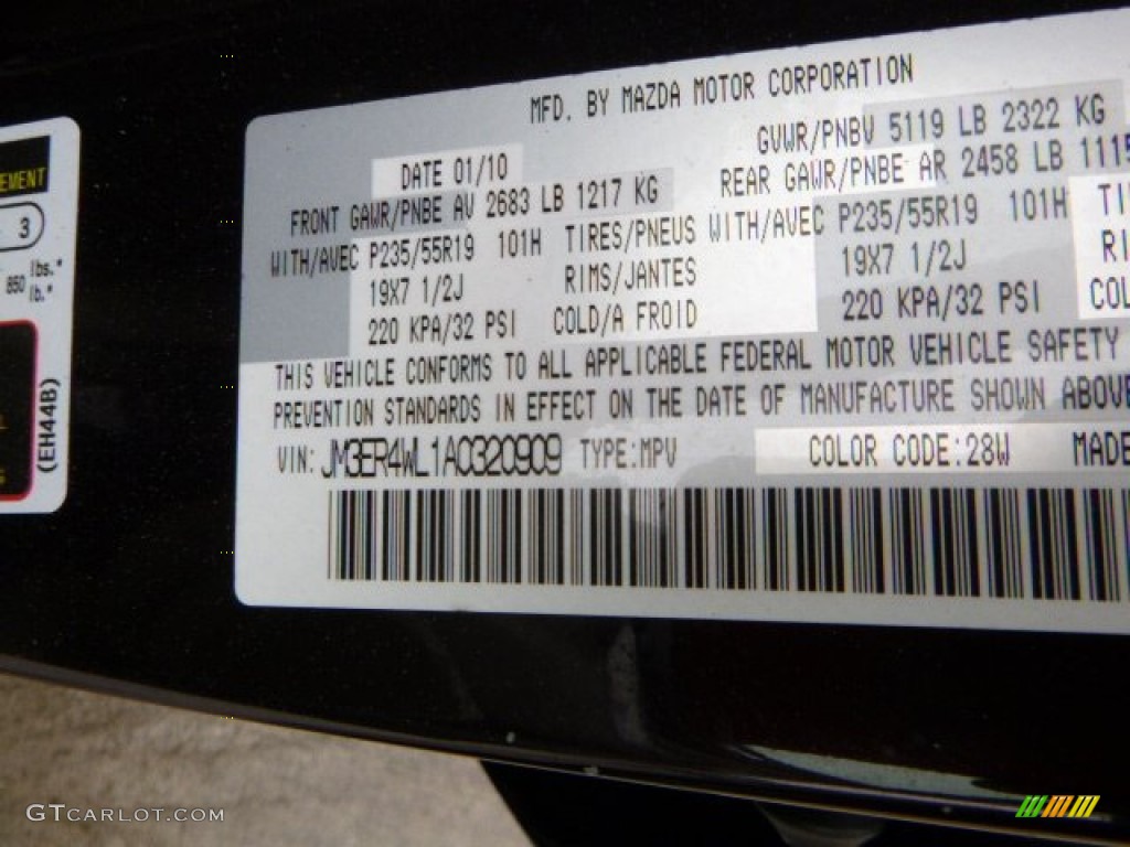 2010 CX-7 s Grand Touring AWD - Black Cherry Mica / Sand photo #16