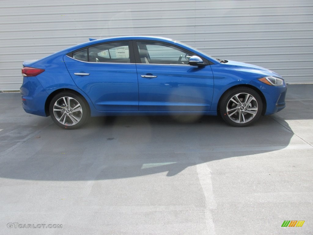 Electric Blue 2017 Hyundai Elantra Limited Exterior Photo #110531072