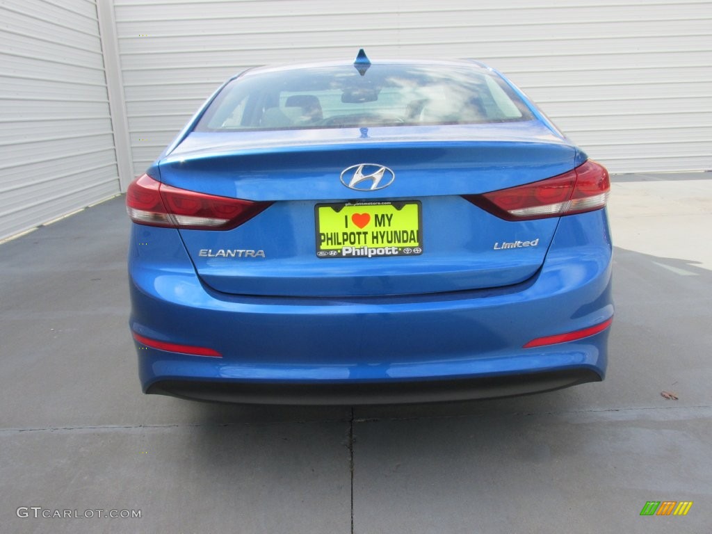 2017 Elantra Limited - Electric Blue / Gray photo #5