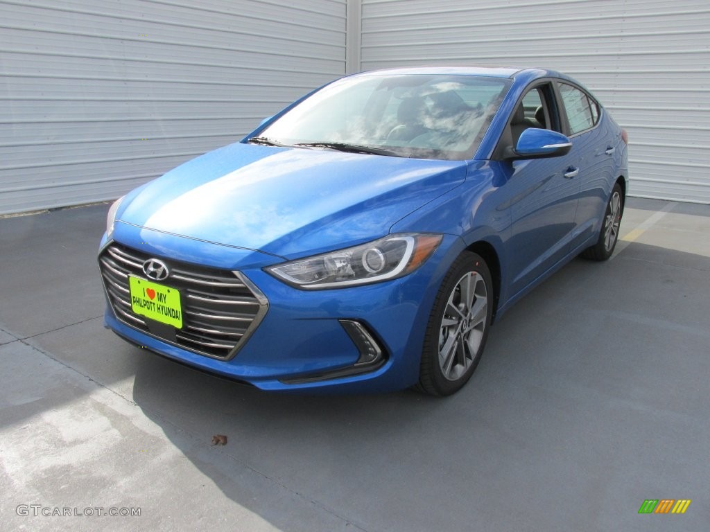 2017 Elantra Limited - Electric Blue / Gray photo #7