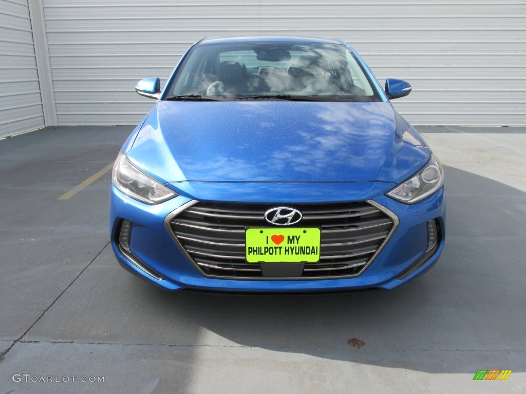 2017 Elantra Limited - Electric Blue / Gray photo #8