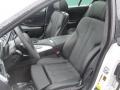 2016 BMW 6 Series Black Interior Front Seat Photo