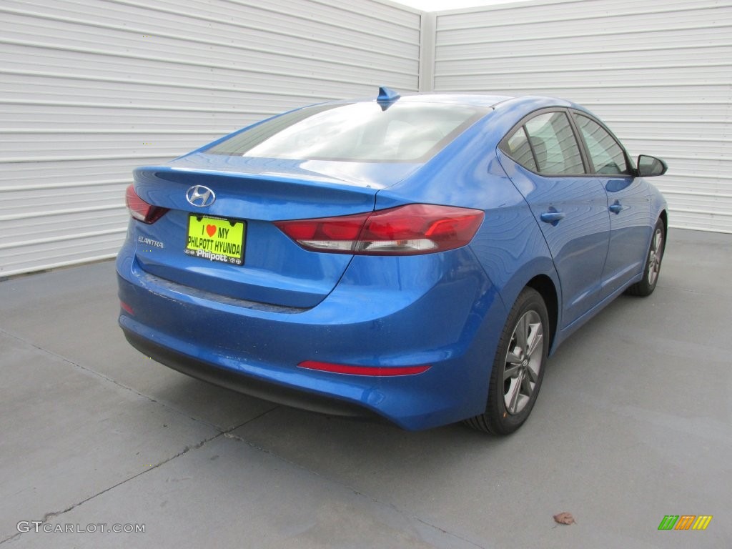 2017 Elantra SE - Electric Blue / Gray photo #4