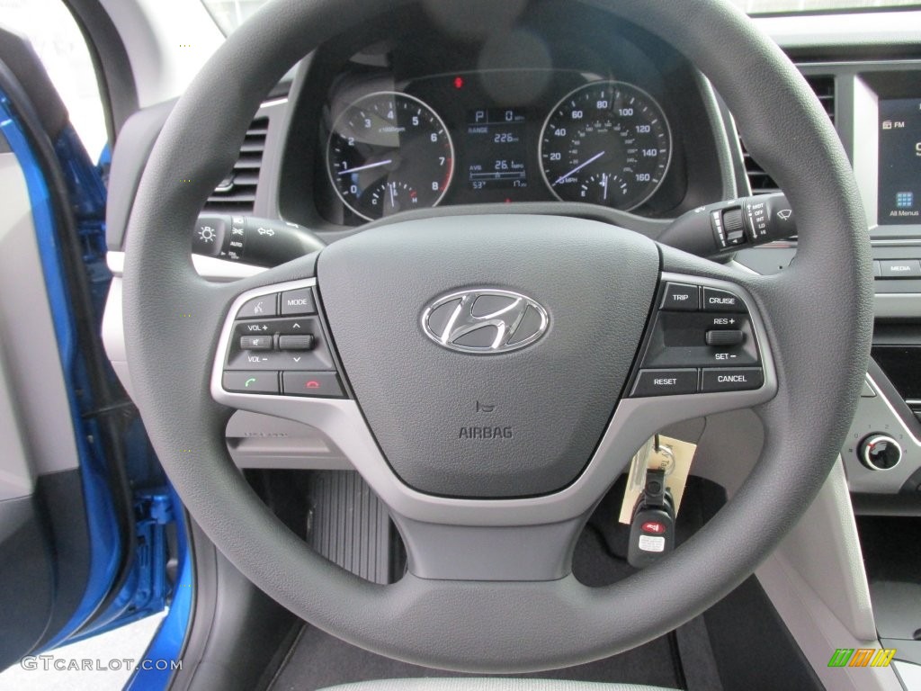 2017 Elantra SE - Electric Blue / Gray photo #28