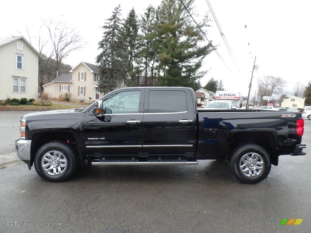 Black 2016 Chevrolet Silverado 3500HD LTZ Crew Cab 4x4 Exterior Photo #110534354