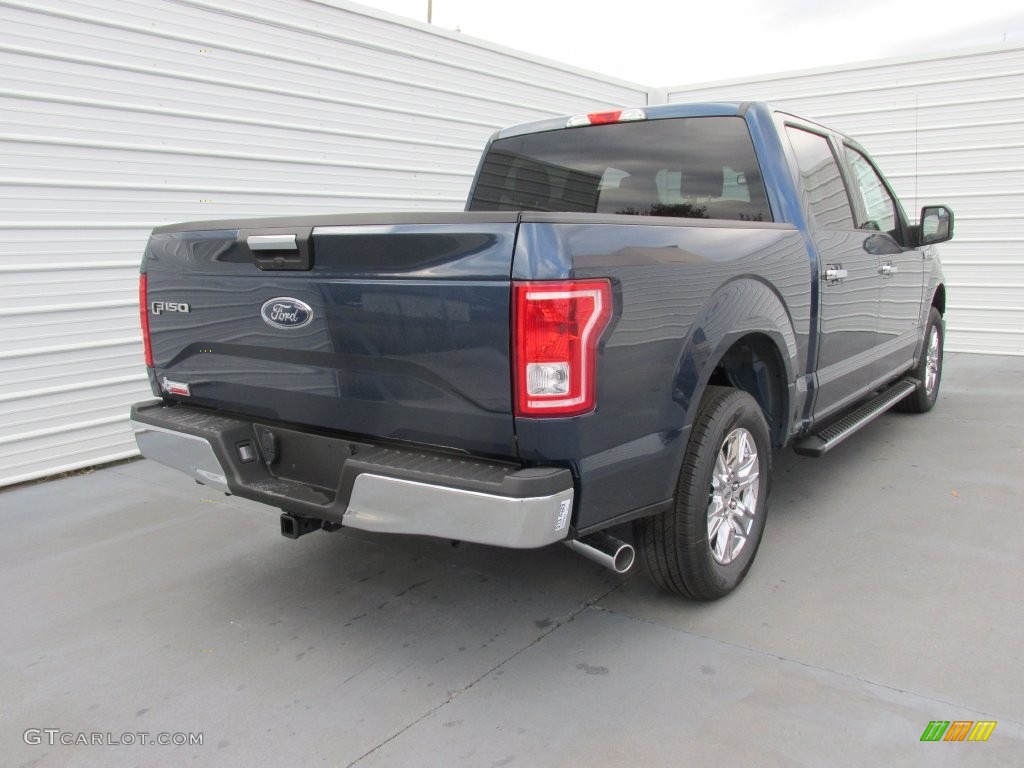 2016 F150 XLT SuperCrew - Blue Jeans / Medium Earth Gray photo #4