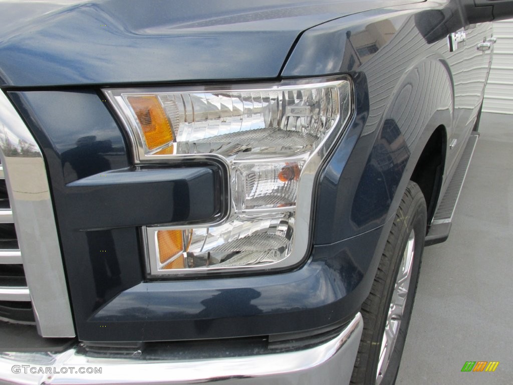 2016 F150 XLT SuperCrew - Blue Jeans / Medium Earth Gray photo #9