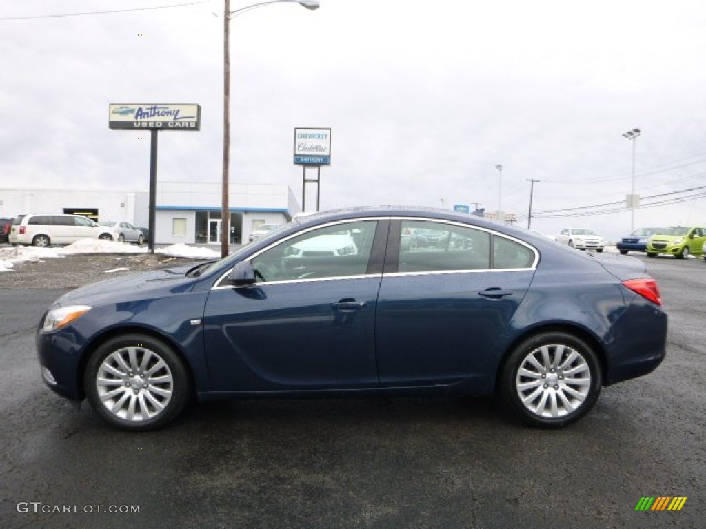 2011 Regal CXL - Majestic Blue Metallic / Ebony photo #11
