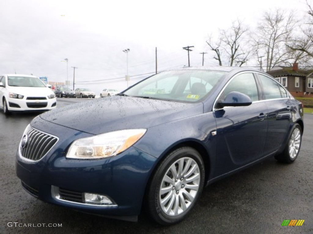 2011 Regal CXL - Majestic Blue Metallic / Ebony photo #12