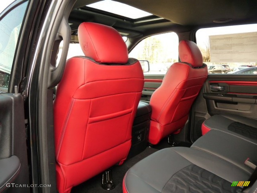 Rebel Theme Red/Black Interior 2016 Ram 1500 Rebel Crew Cab 4x4 Photo #110537207