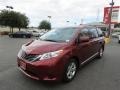 2014 Salsa Red Pearl Toyota Sienna LE  photo #4