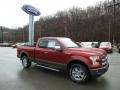 2016 Ruby Red Ford F150 Lariat SuperCab 4x4  photo #4