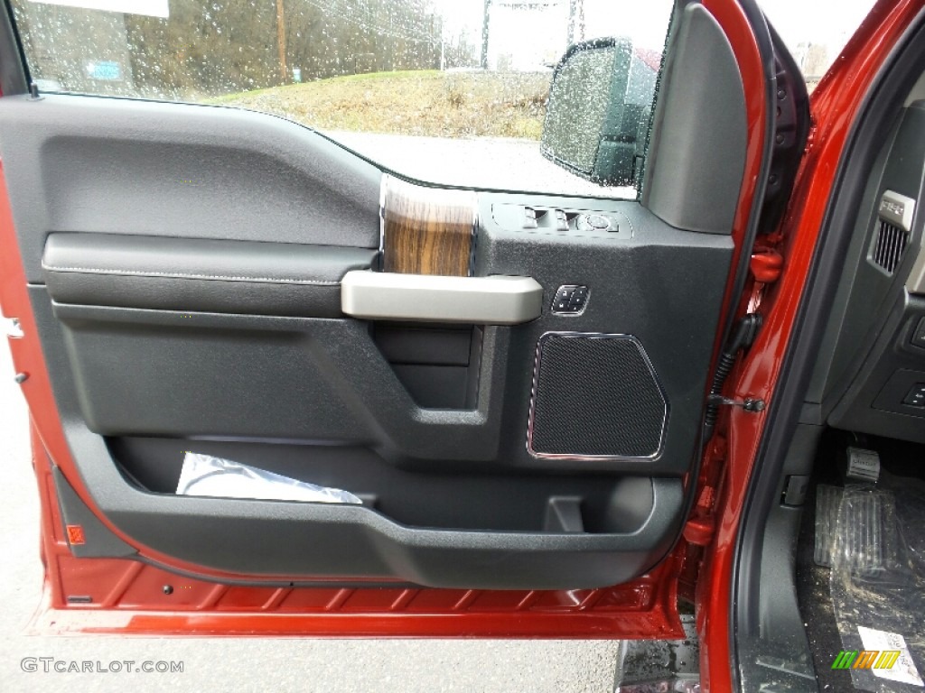 2016 F150 Lariat SuperCab 4x4 - Ruby Red / Black photo #13