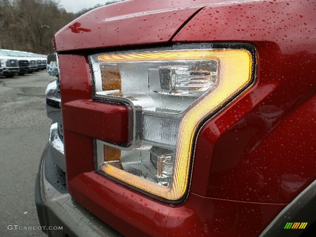 2016 F150 Lariat SuperCrew 4x4 - Ruby Red / Black photo #16