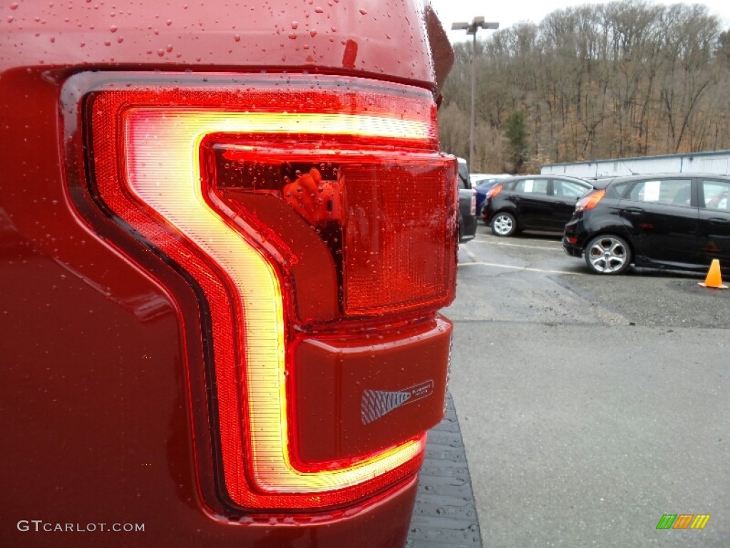 2016 F150 Lariat SuperCrew 4x4 - Ruby Red / Black photo #17