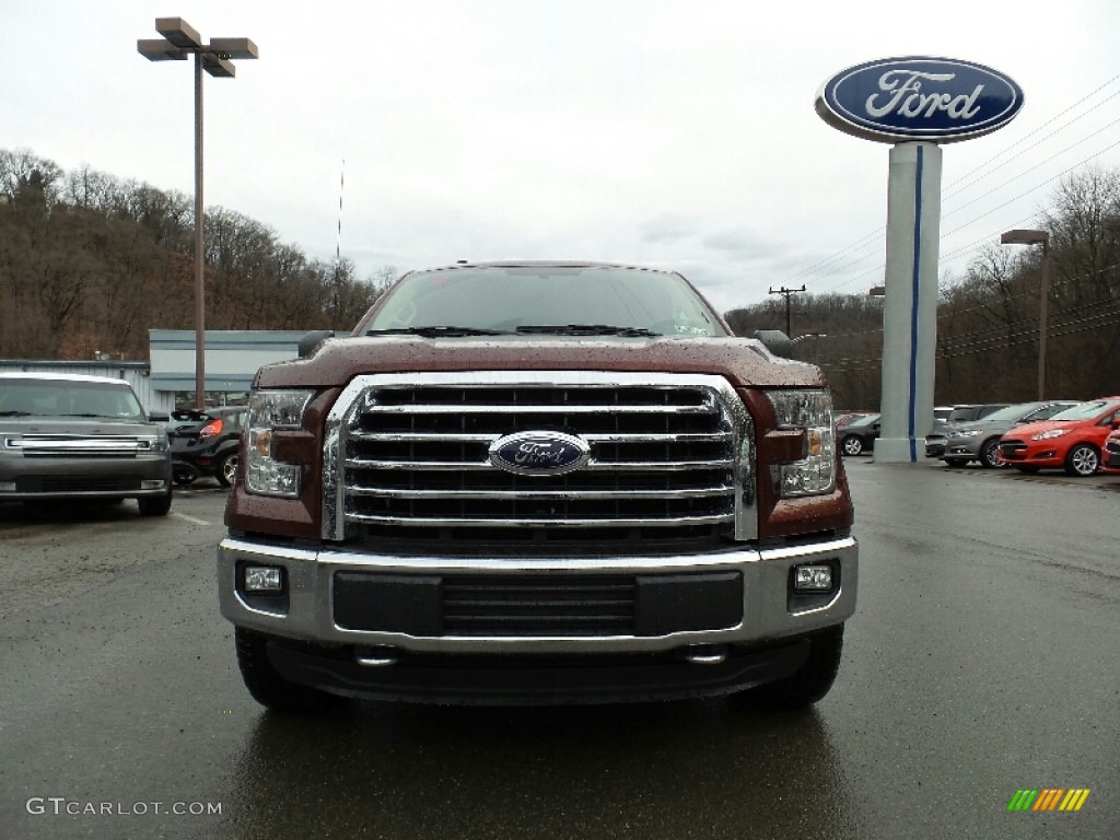 2016 F150 XLT SuperCrew 4x4 - Bronze Fire / Medium Light Camel photo #2