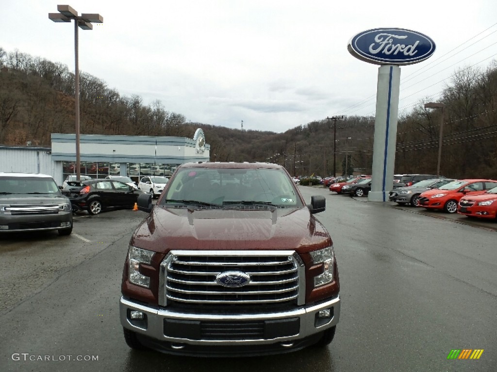 2016 F150 XLT SuperCrew 4x4 - Bronze Fire / Medium Light Camel photo #3