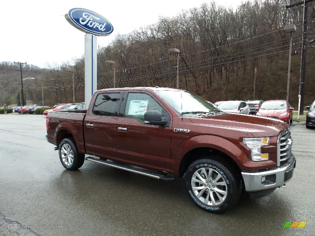 2016 F150 XLT SuperCrew 4x4 - Bronze Fire / Medium Light Camel photo #4