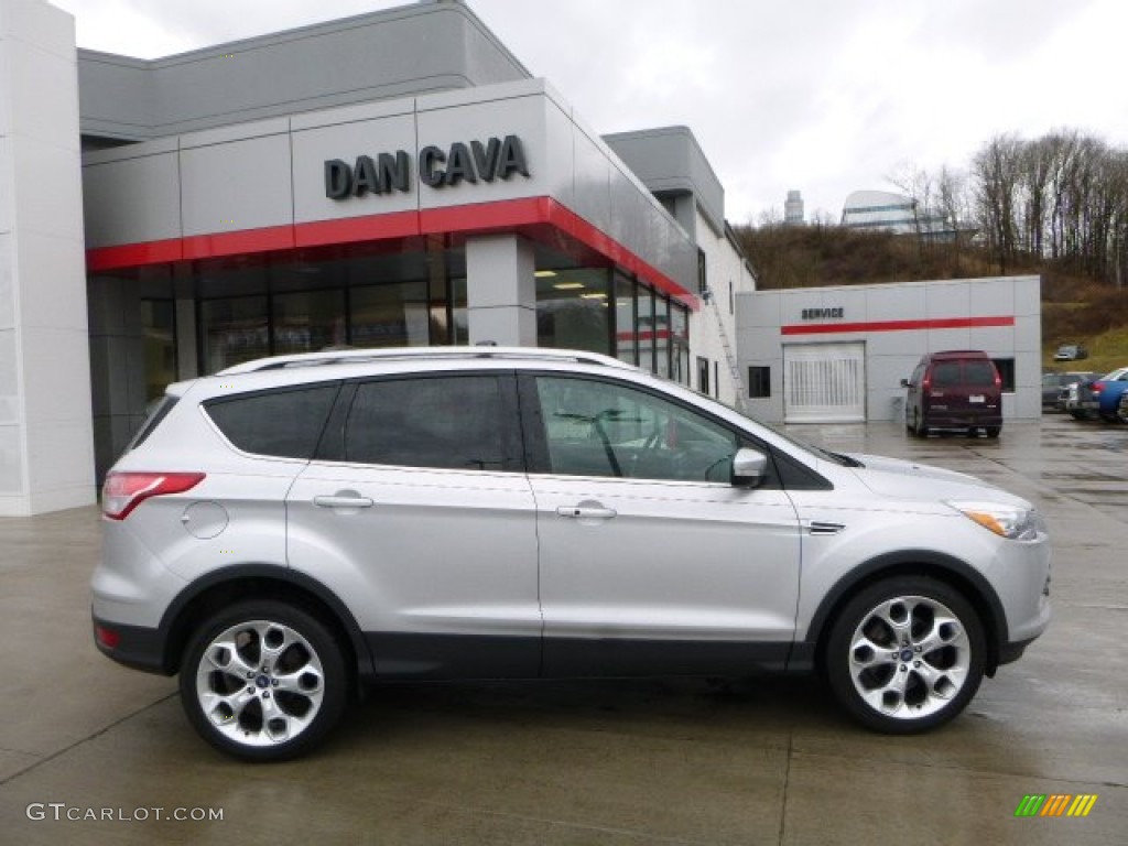 2013 Escape Titanium 2.0L EcoBoost 4WD - Ingot Silver Metallic / Charcoal Black photo #3