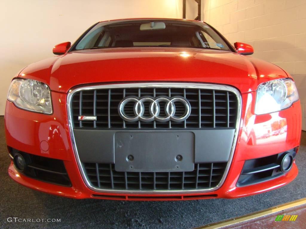 2008 A4 2.0T quattro Sedan - Brilliant Red / Black photo #2