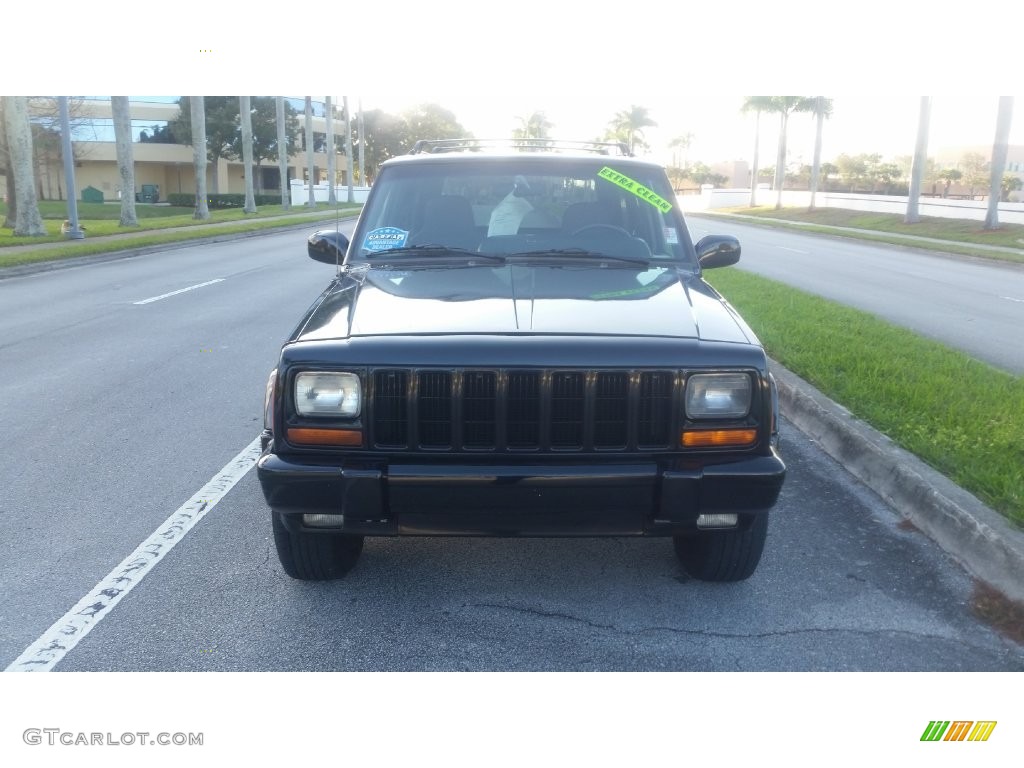 2001 Cherokee Sport 4x4 - Black / Agate photo #8