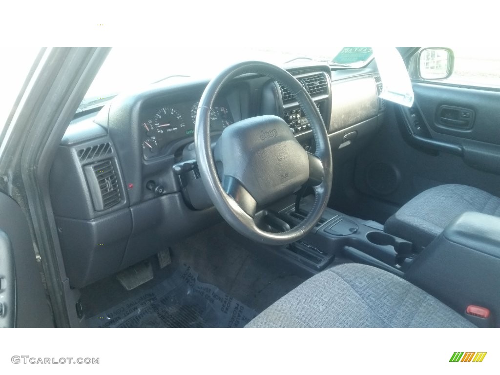 2001 Cherokee Sport 4x4 - Black / Agate photo #10