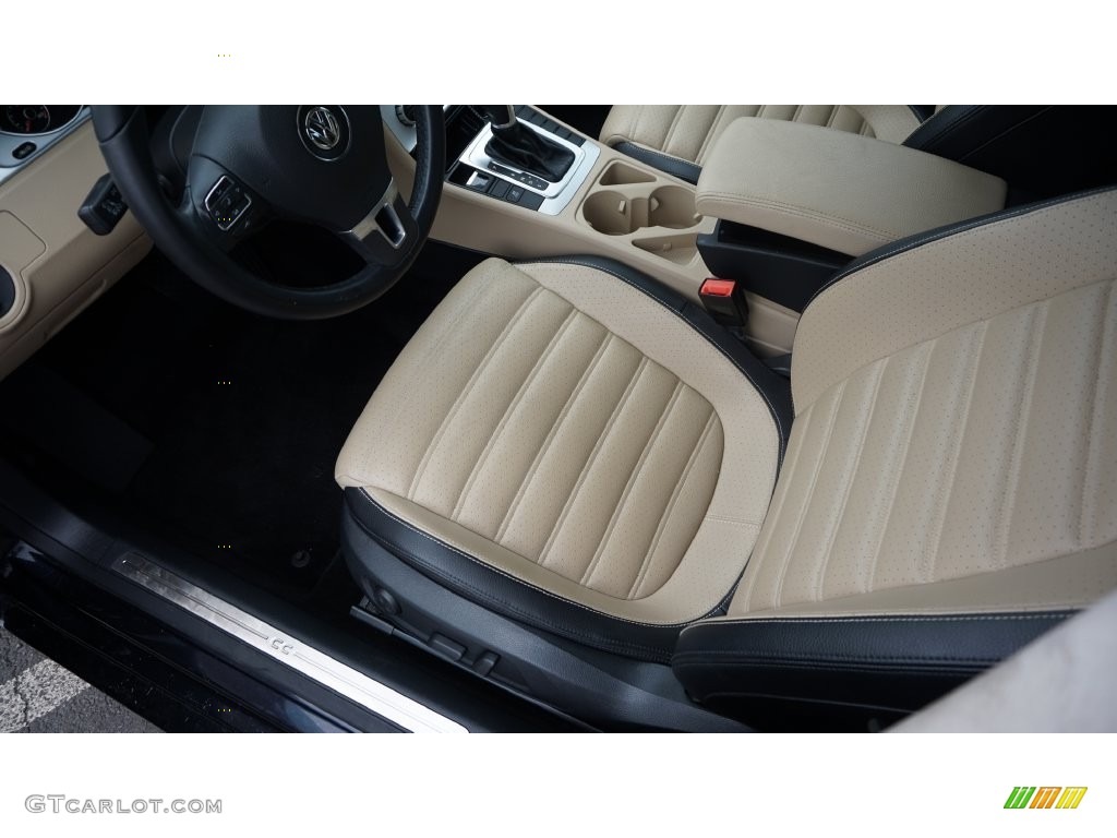 2013 CC Sport Plus - Deep Black Metallic / Desert Beige/Black photo #9