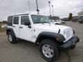 2016 Bright White Jeep Wrangler Unlimited Sport 4x4  photo #12