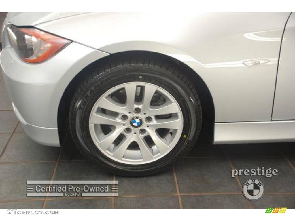 2006 3 Series 325xi Sedan - Titanium Silver Metallic / Black photo #8