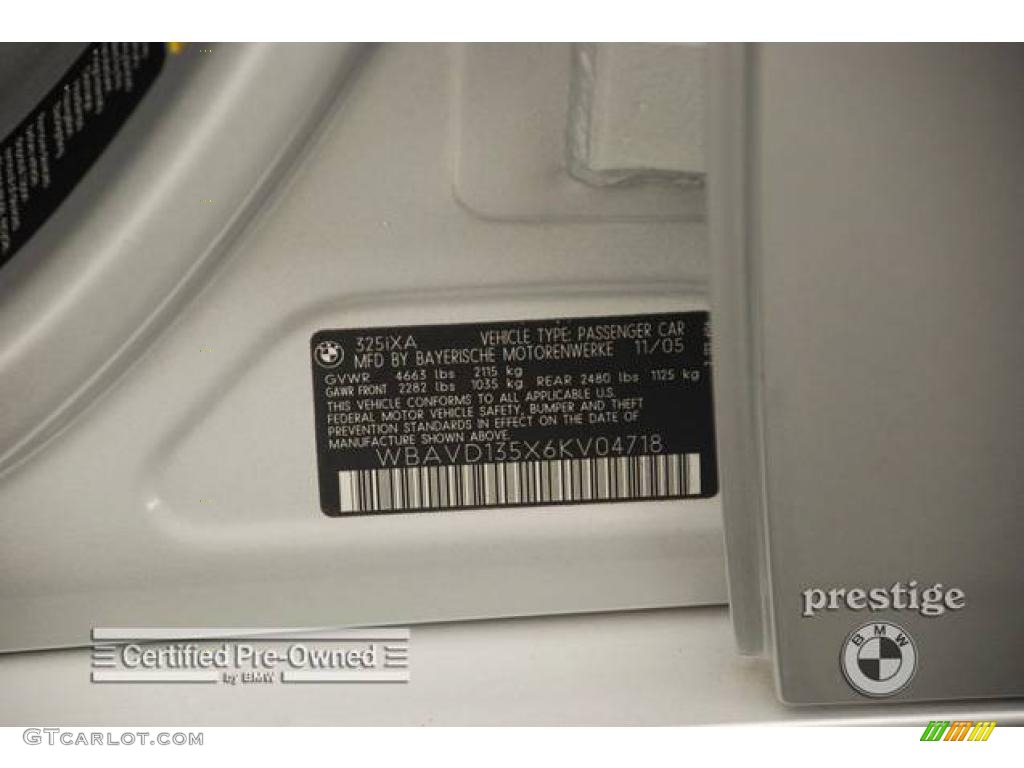 2006 3 Series 325xi Sedan - Titanium Silver Metallic / Black photo #10