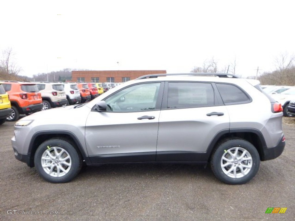 Billet Silver Metallic 2016 Jeep Cherokee Sport 4x4 Exterior Photo #110556160
