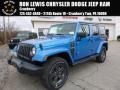 2016 Hydro Blue Pearl Jeep Wrangler Unlimited Sport 4x4  photo #1