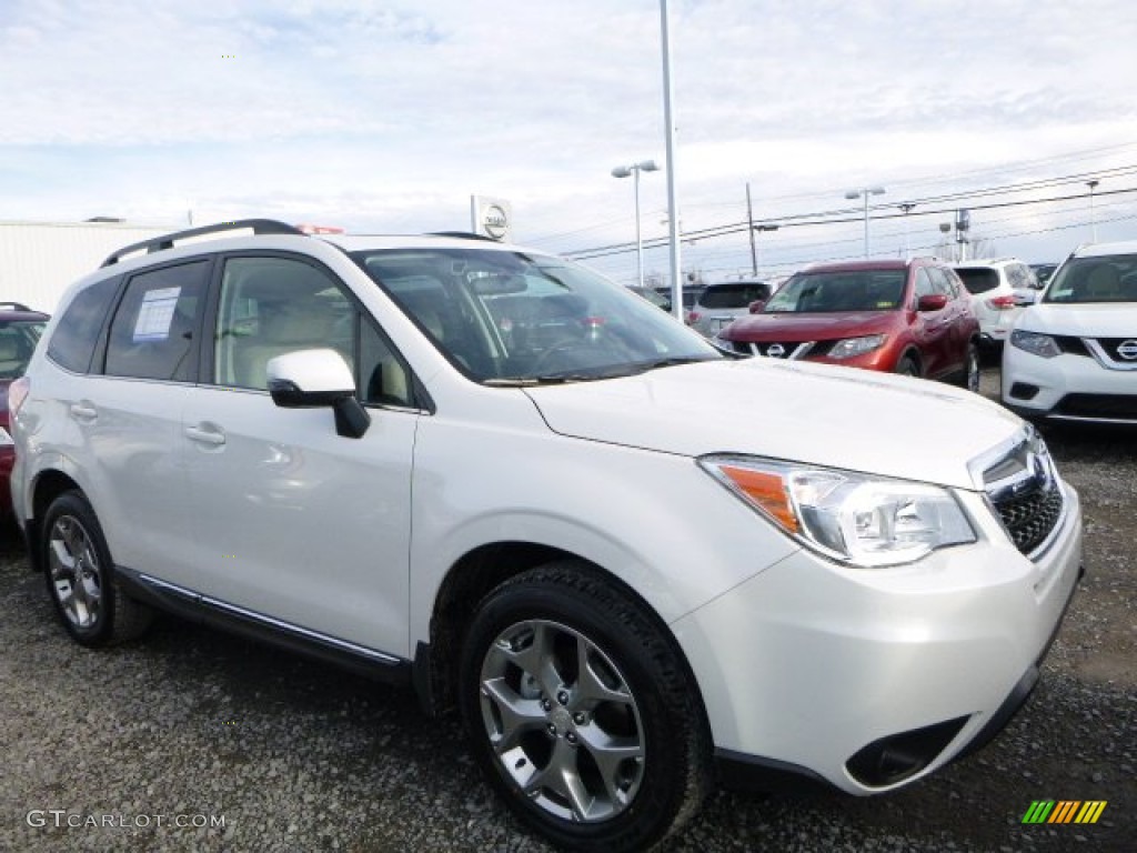 2016 Forester 2.5i Touring - Crystal White Pearl / Gray photo #1