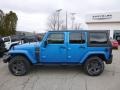 2016 Hydro Blue Pearl Jeep Wrangler Unlimited Sport 4x4  photo #3