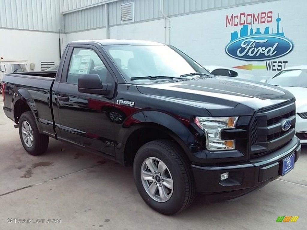 2016 F150 XL Regular Cab - Shadow Black / Medium Earth Gray photo #1