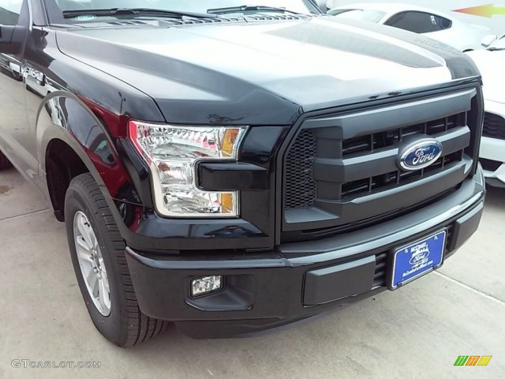2016 F150 XL Regular Cab - Shadow Black / Medium Earth Gray photo #3