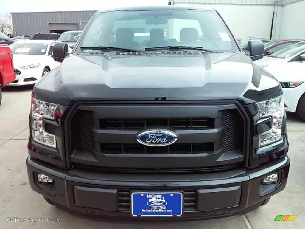 2016 F150 XL Regular Cab - Shadow Black / Medium Earth Gray photo #7