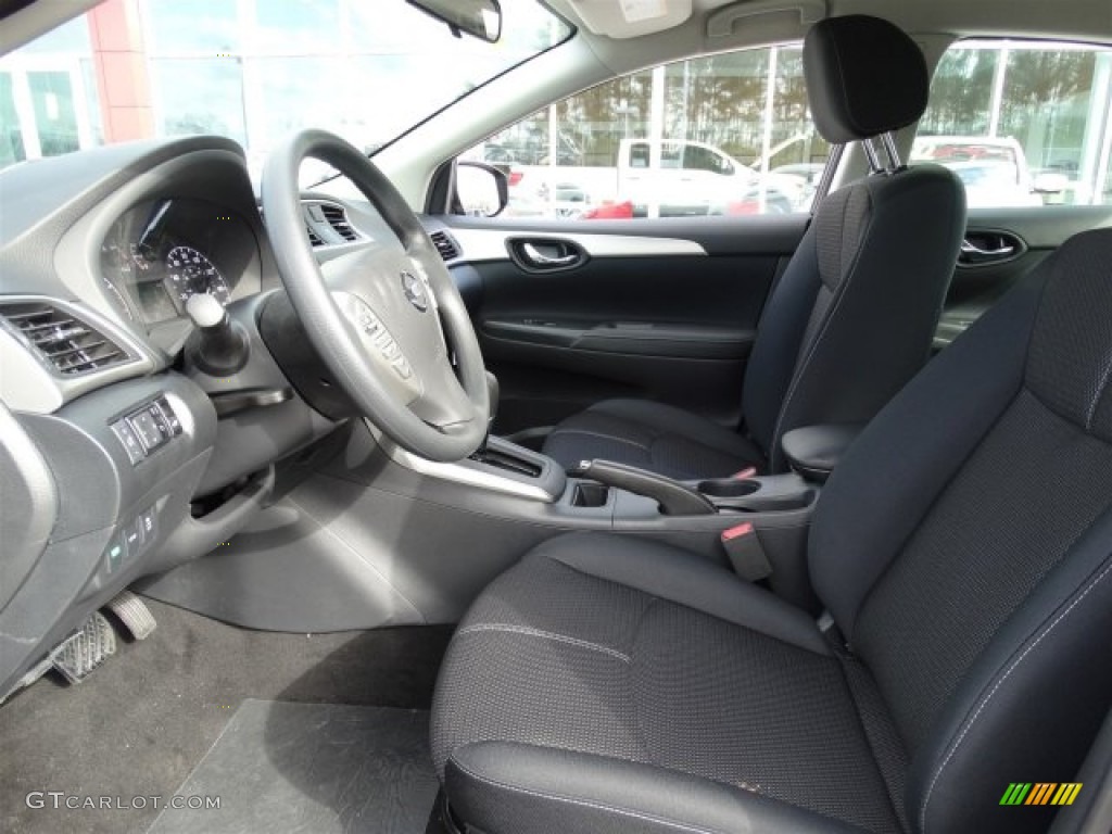 Charcoal Interior 2016 Nissan Sentra S Photo #110559799