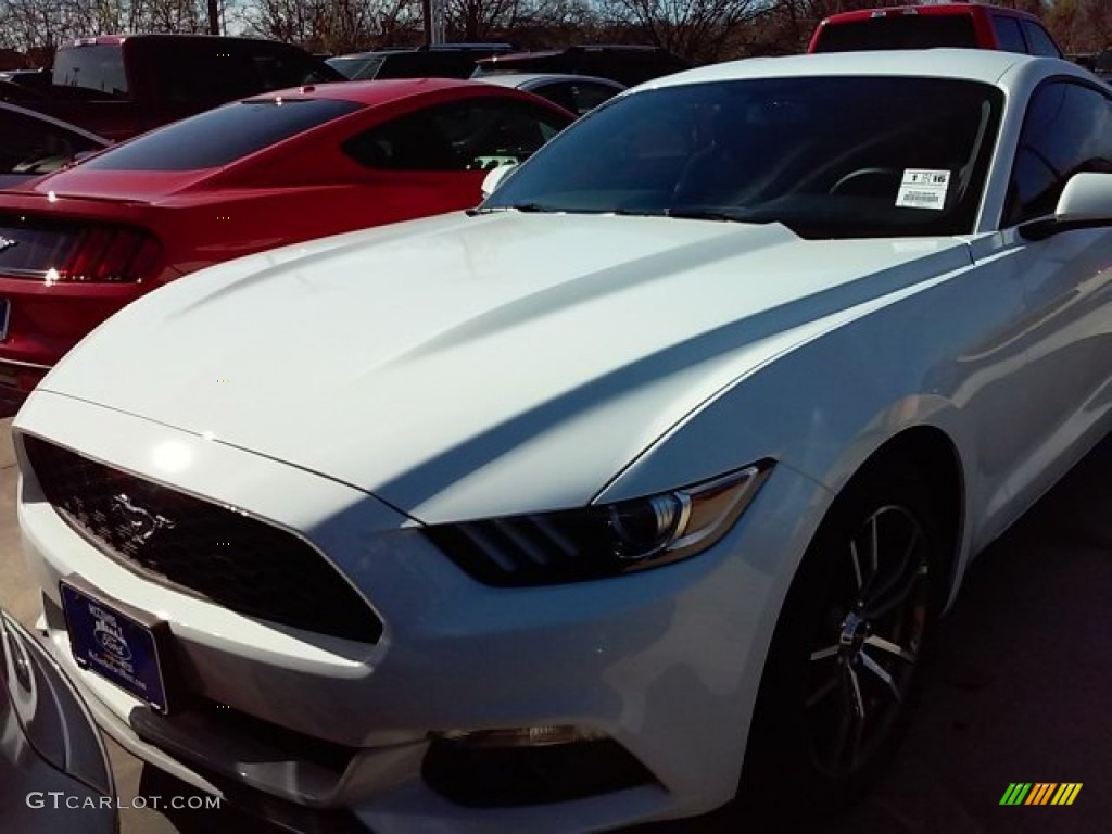 2016 Mustang EcoBoost Coupe - Oxford White / Ebony photo #6